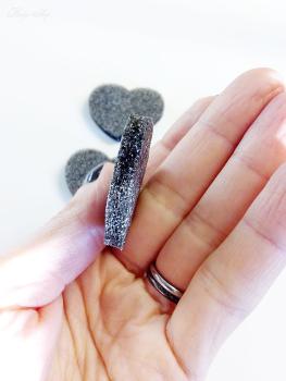 5 Schaumstoff Herzen